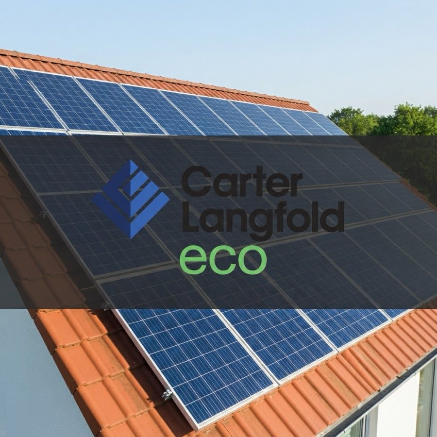Carter Langfold Eco solar panel installation on a tiled roof